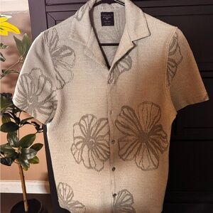 Men's Floral Patterned Shirt